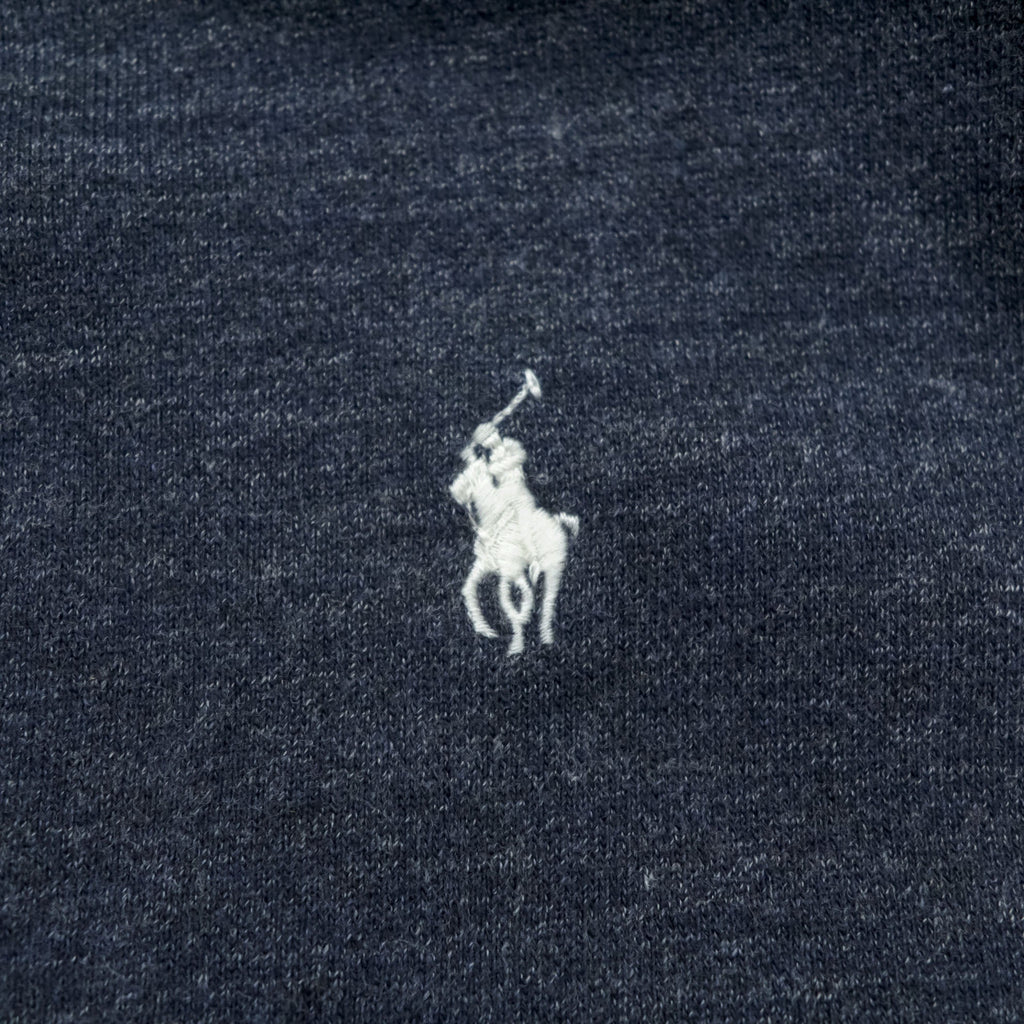 Polo Ralph Lauren Reverse Weave Zip Hoodie 3XL Grey Small Pony Embroidered Logo Big Size Front Pocket