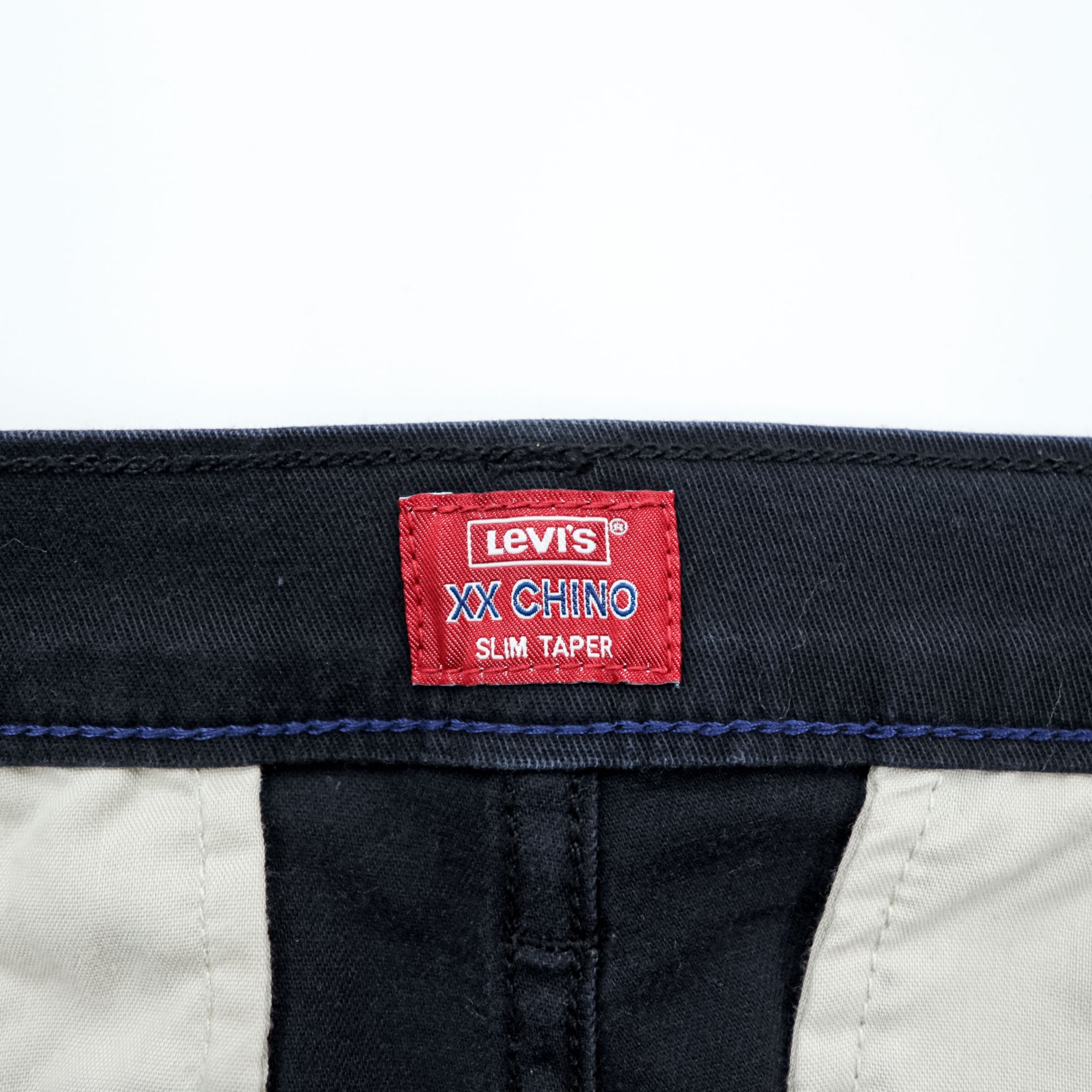 Levi's XX CHINO Slim Tapered Chino Pants Work Pants M Black Stretch 85227-0044