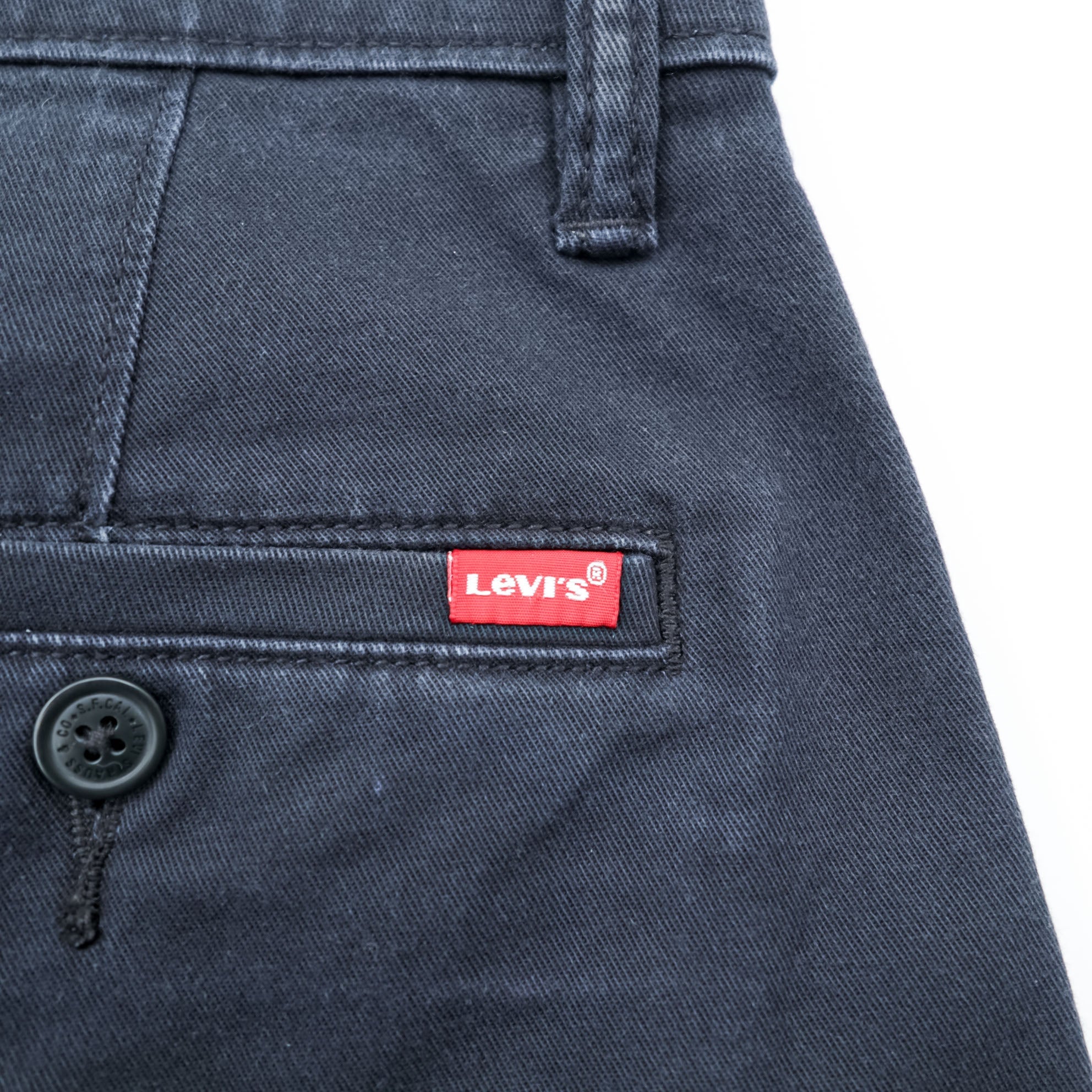 Levi's XX CHINO Slim Tapered Chino Pants Work Pants M Black Stretch 85227-0044