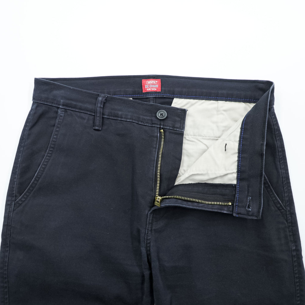 Levi's XX CHINO Slim Tapered Chino Pants Work Pants M Black Stretch 85227-0044