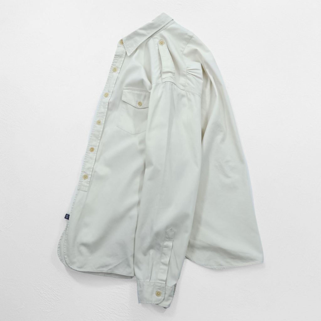 POLO SPORT RALPH LAUREN 90年代 サファリシャツ ミリタリー ワークシャツ L ベージュ フラップ 胸ポケット