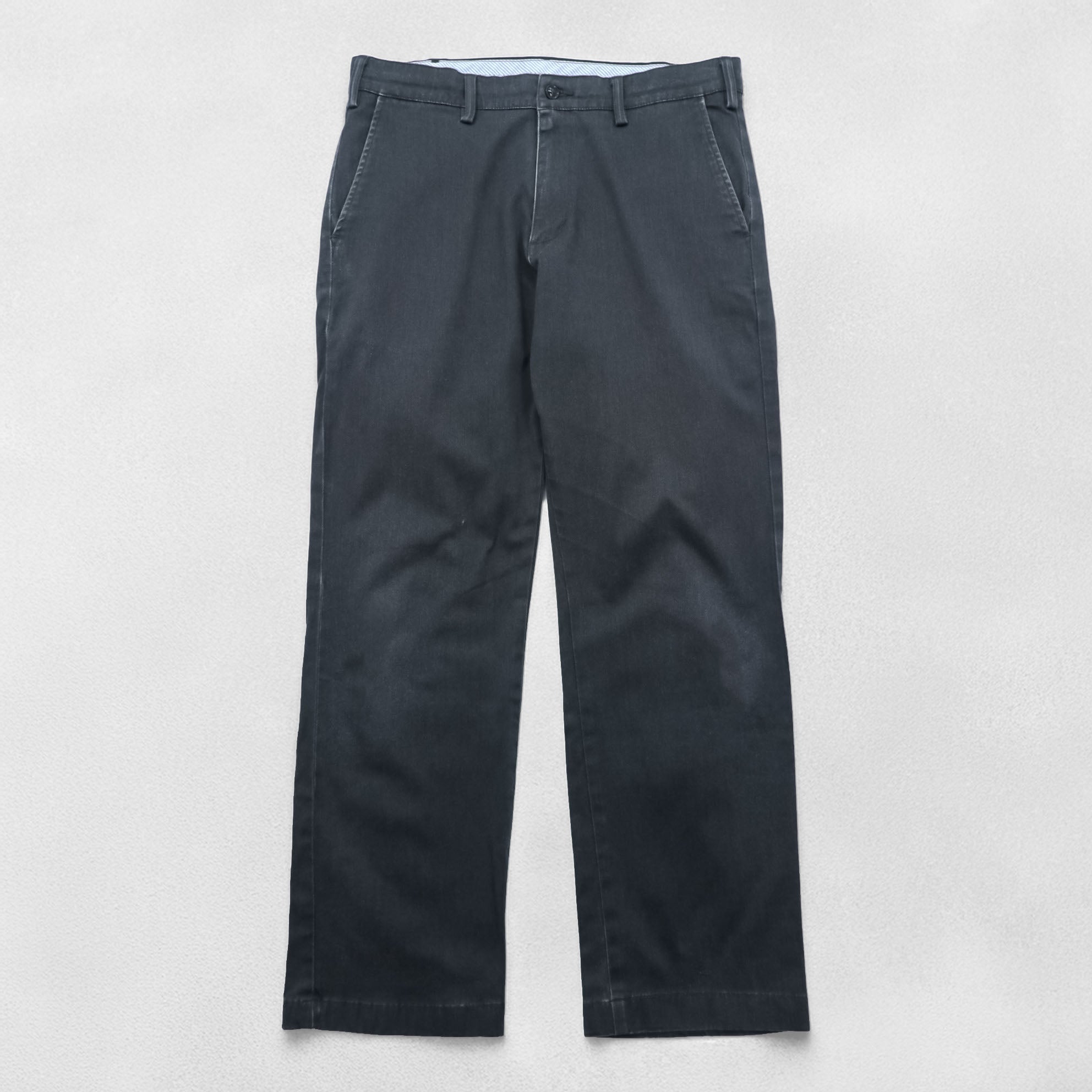 Wrangler Stretch Chino Work Pants M Gray Straight W4603