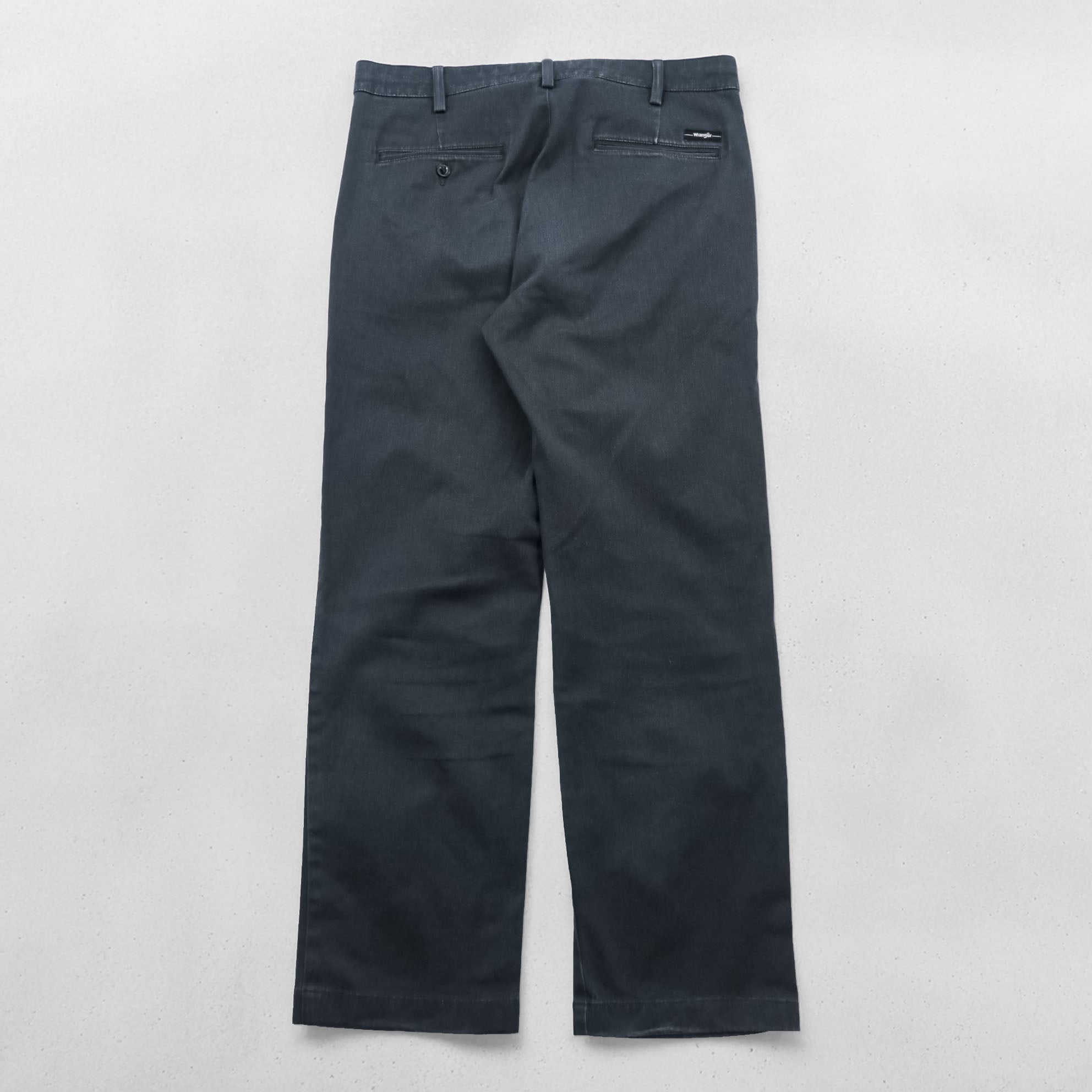 Wrangler Stretch Chino Work Pants M Gray Straight W4603