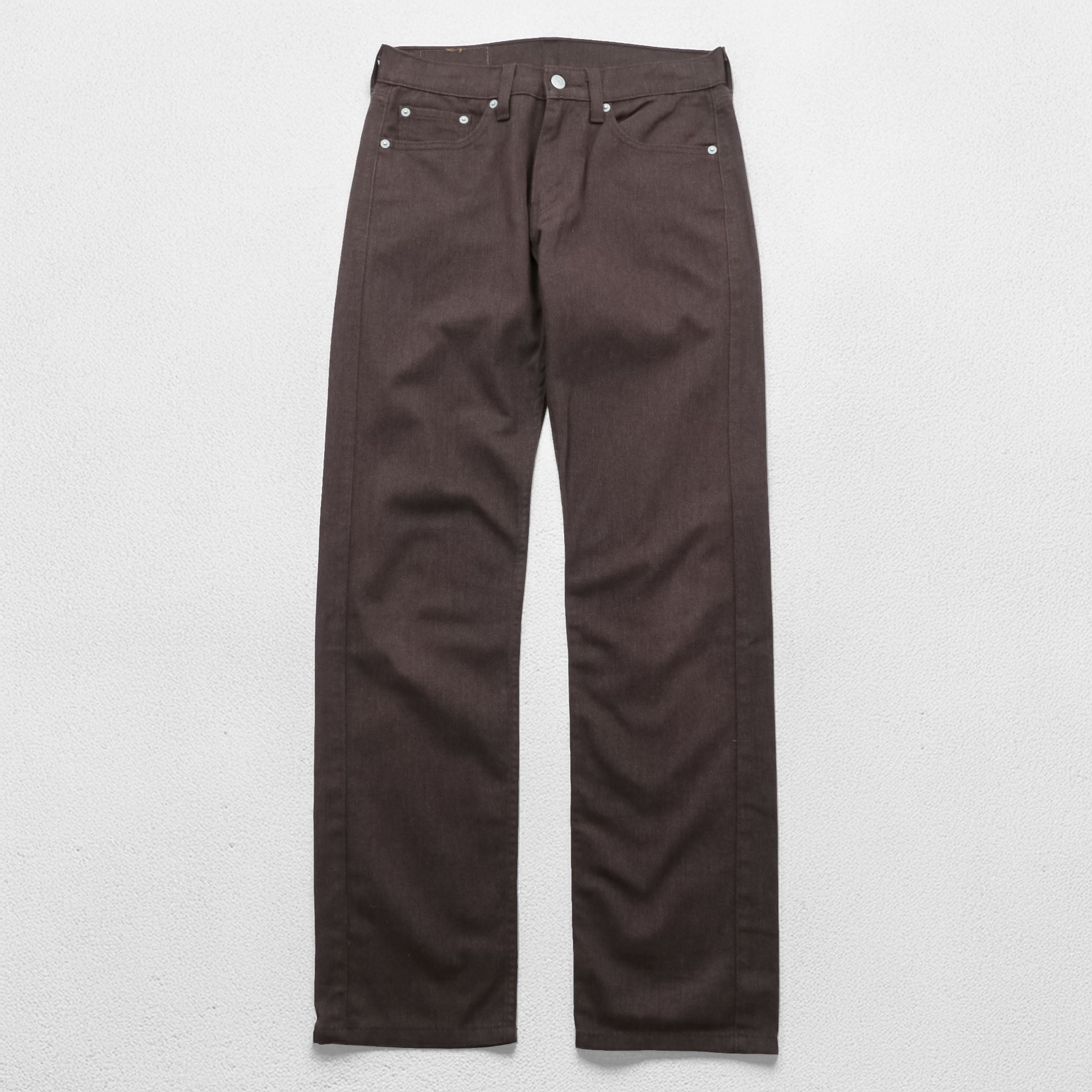 Levi's 505 デニムパンツ ジーンズ S ダークブラウン ストレッチ レギュラーフィット 00505-2241