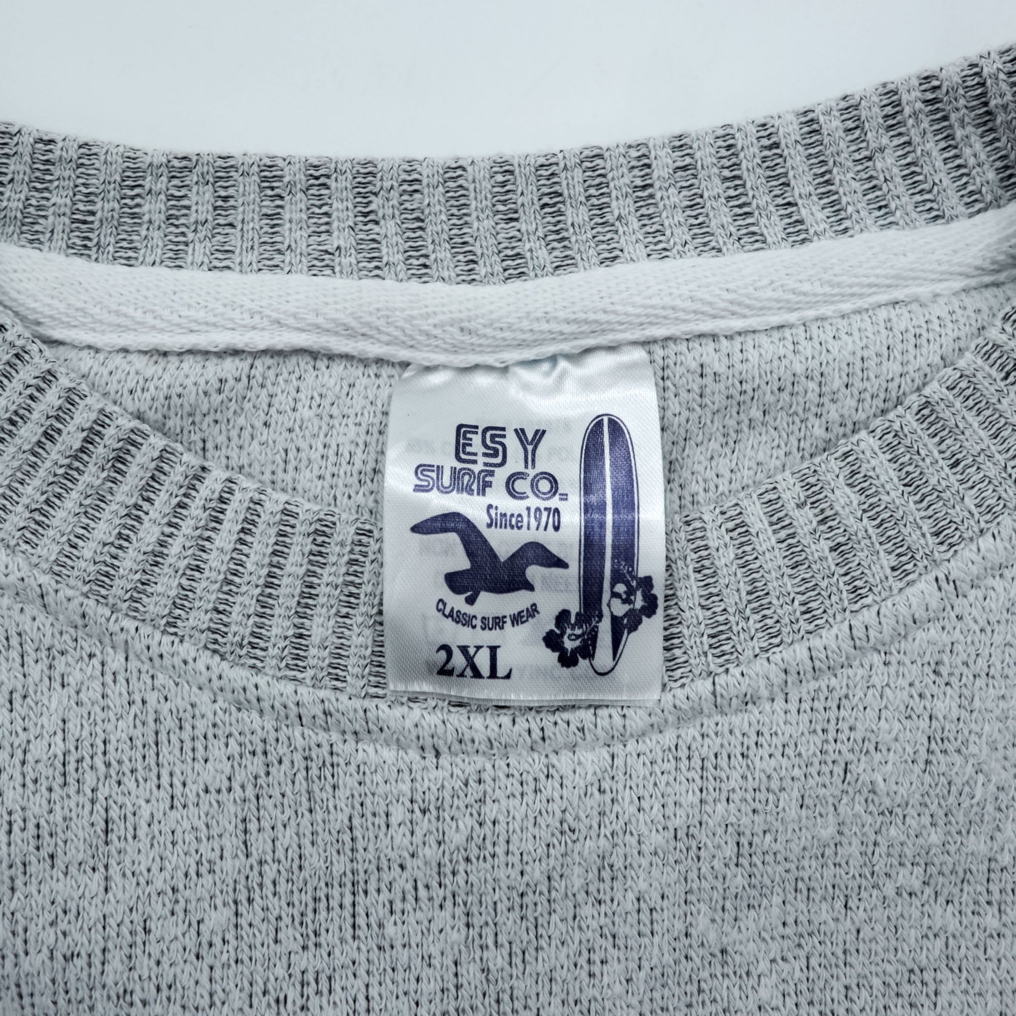 ESY SURF CO. 00s Vintage College Embroidered Sweatshirt XL Gray ORIGINAL CANDY KITCHEN WILLIAMSON