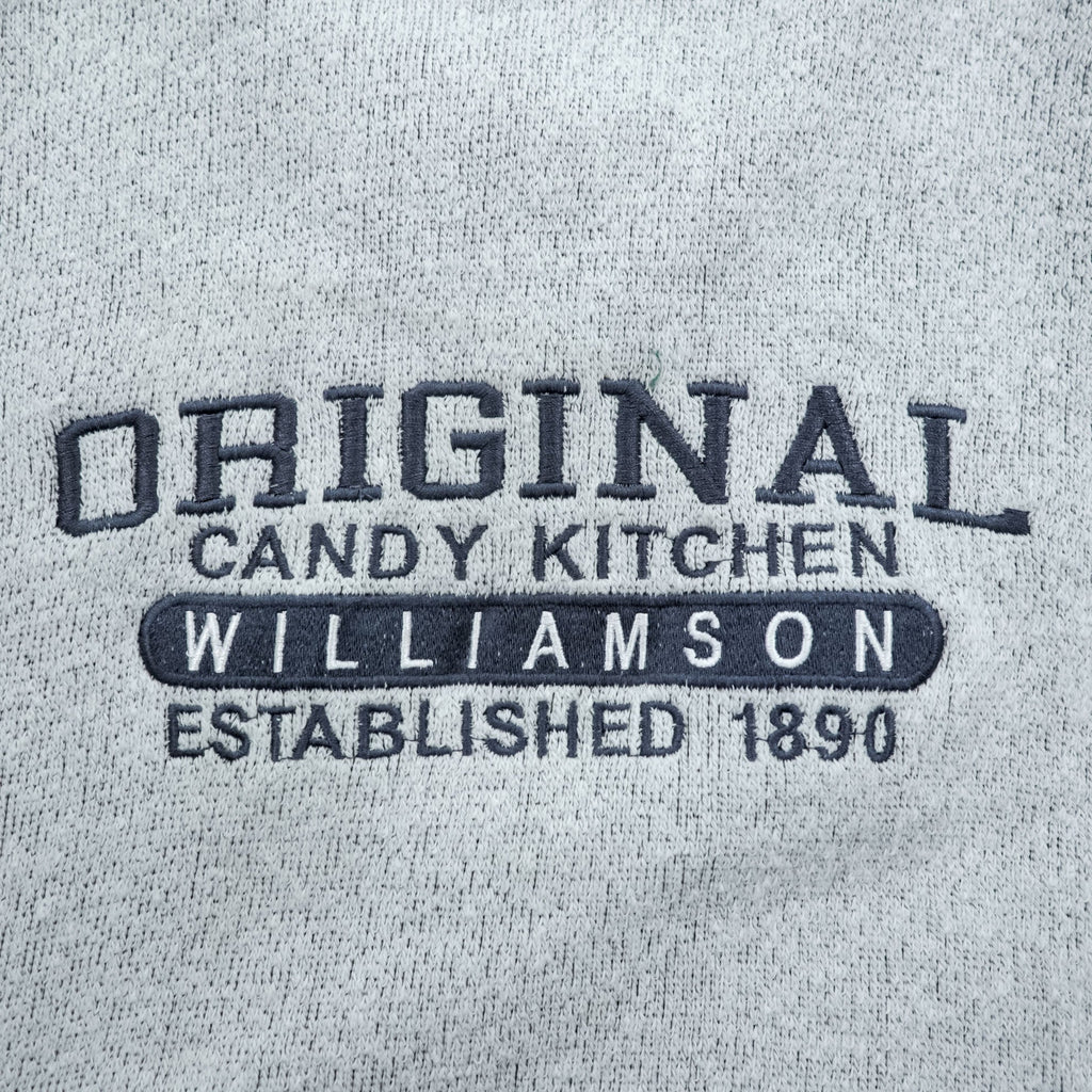 ESY SURF CO. 00s Vintage College Embroidered Sweatshirt XL Gray ORIGINAL CANDY KITCHEN WILLIAMSON