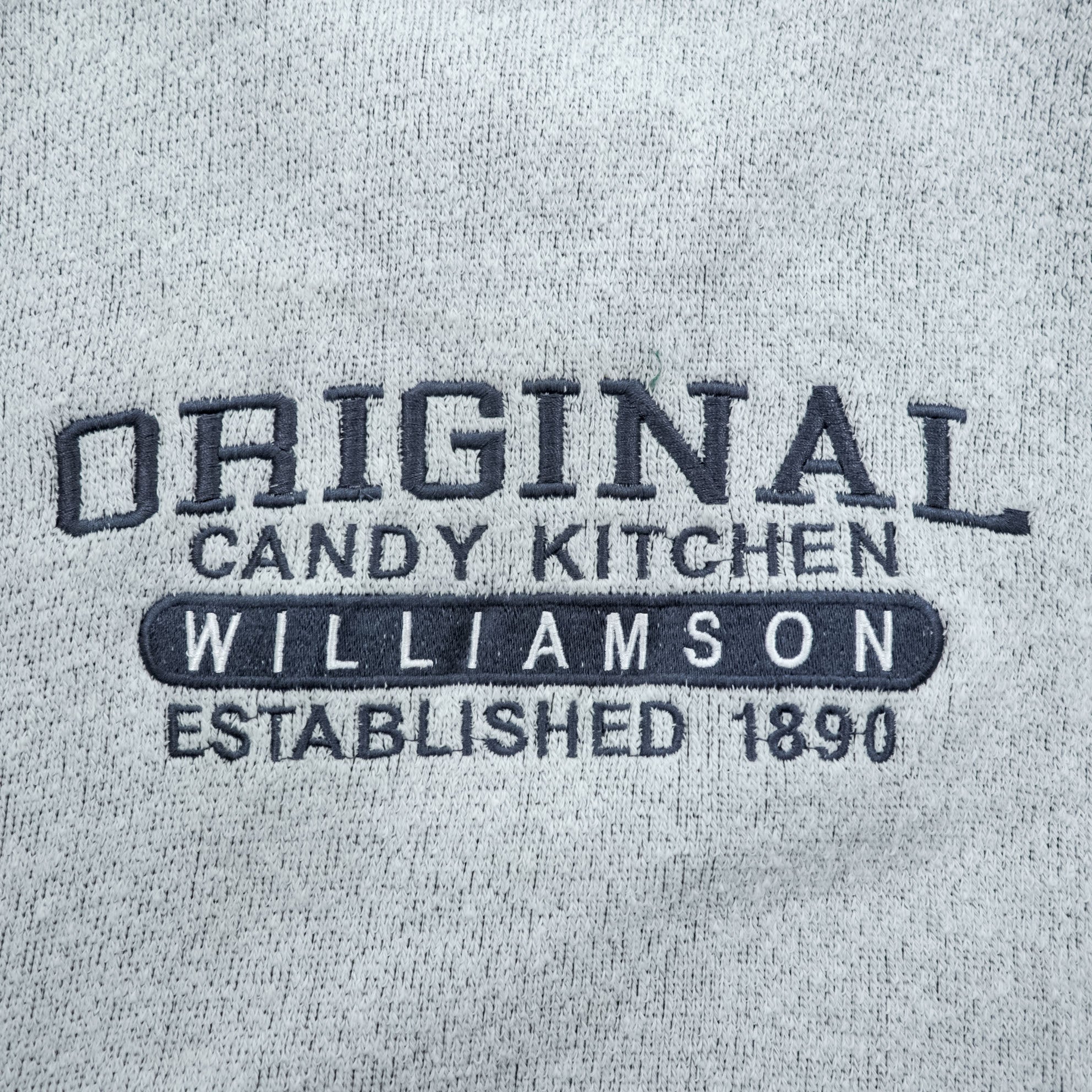 ESY SURF CO. 00s Vintage College Embroidered Sweatshirt XL Gray ORIGINAL CANDY KITCHEN WILLIAMSON