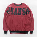LEGENDS ATHLETIC 90s Made in USA Vintage College Sweatshirt L Bordeaux Ribbed LEGENDS NCAA ARKANSAS