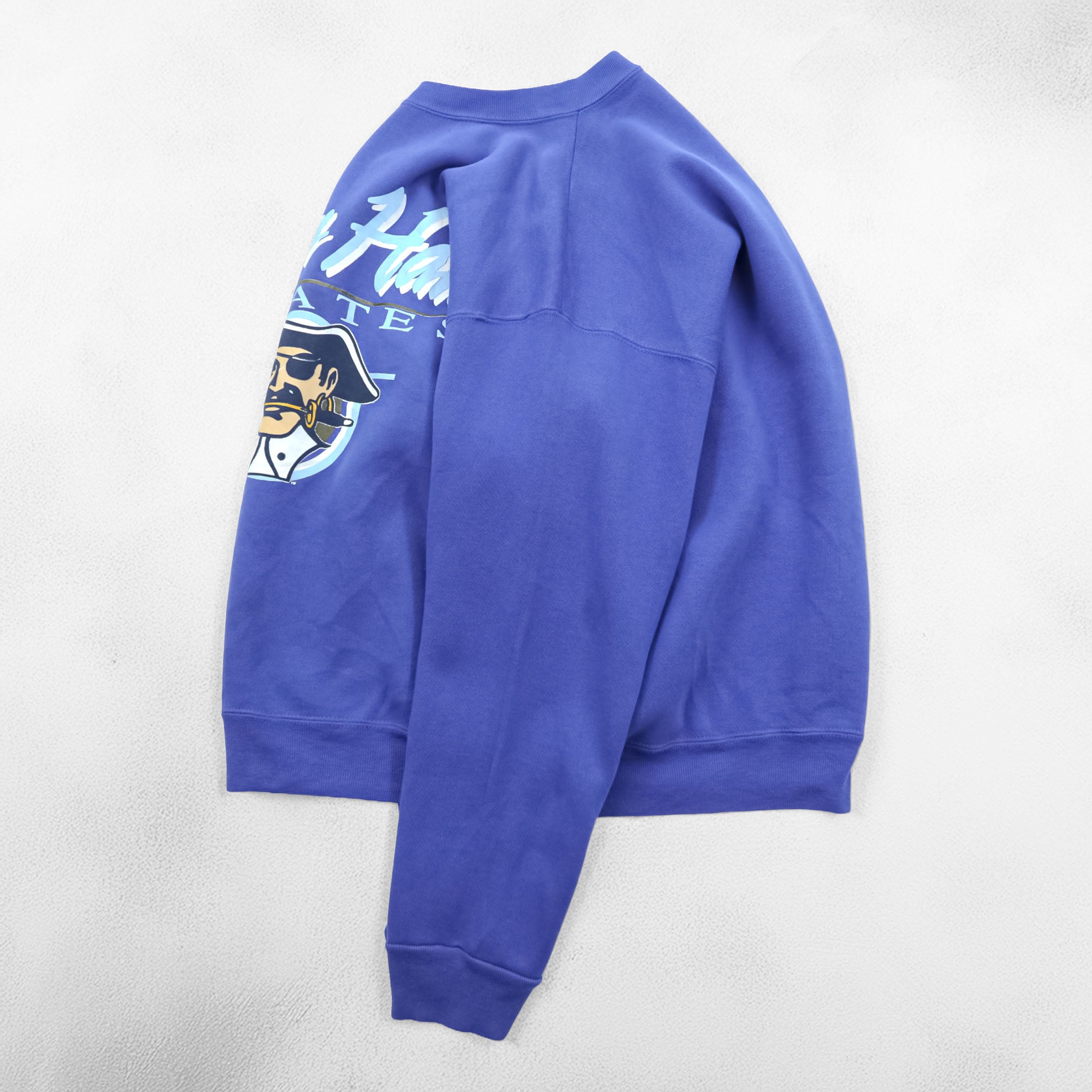 SAVVY 90s Vintage NCAA Sweatshirt L Blue Seton Hall PIRATES