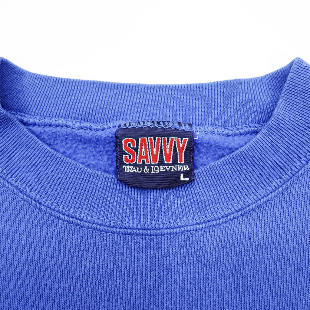 SAVVY 90s Vintage NCAA Sweatshirt L Blue Seton Hall PIRATES