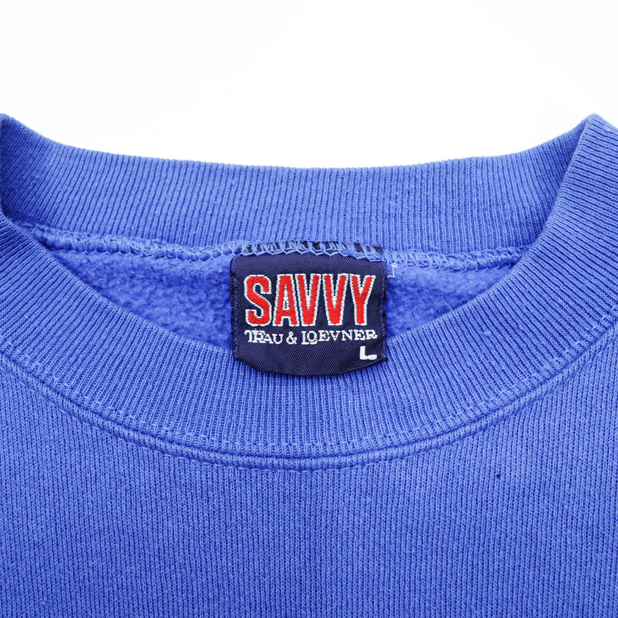 SAVVY 90s Vintage NCAA Sweatshirt L Blue Seton Hall PIRATES