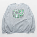 GILDAN Heavy Blend College Sweatshirt Trainer XXL Gray GREEN BOBCATS GAME DAY