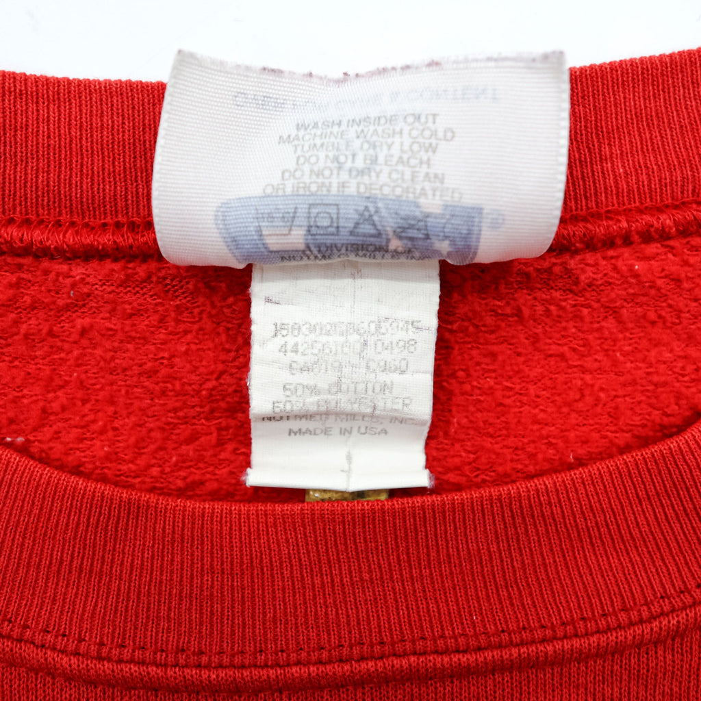 CSA 90s USA Vintage Sweatshirt L Red Cotton HOUSTON TEXANS