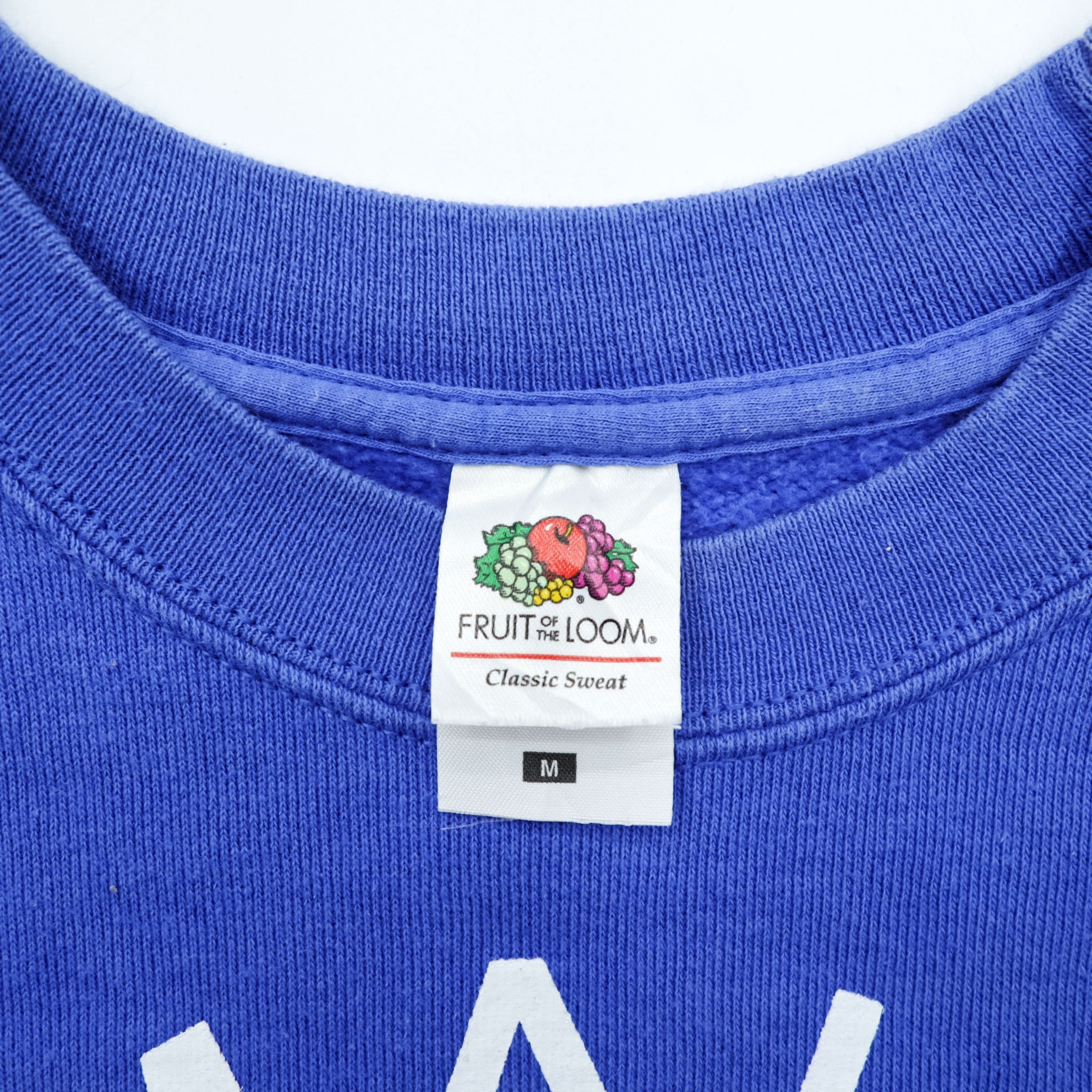 FRUIT OF THE LOOM スウェット トレーナー M ブルー ヨーロッパライン AMALFI ITALIA アンカー モロッコ製