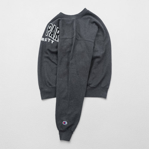 Champion カレッジ スウェット トレーナー S グレー 裏起毛 コットン ECO FLEECE POINT PARK