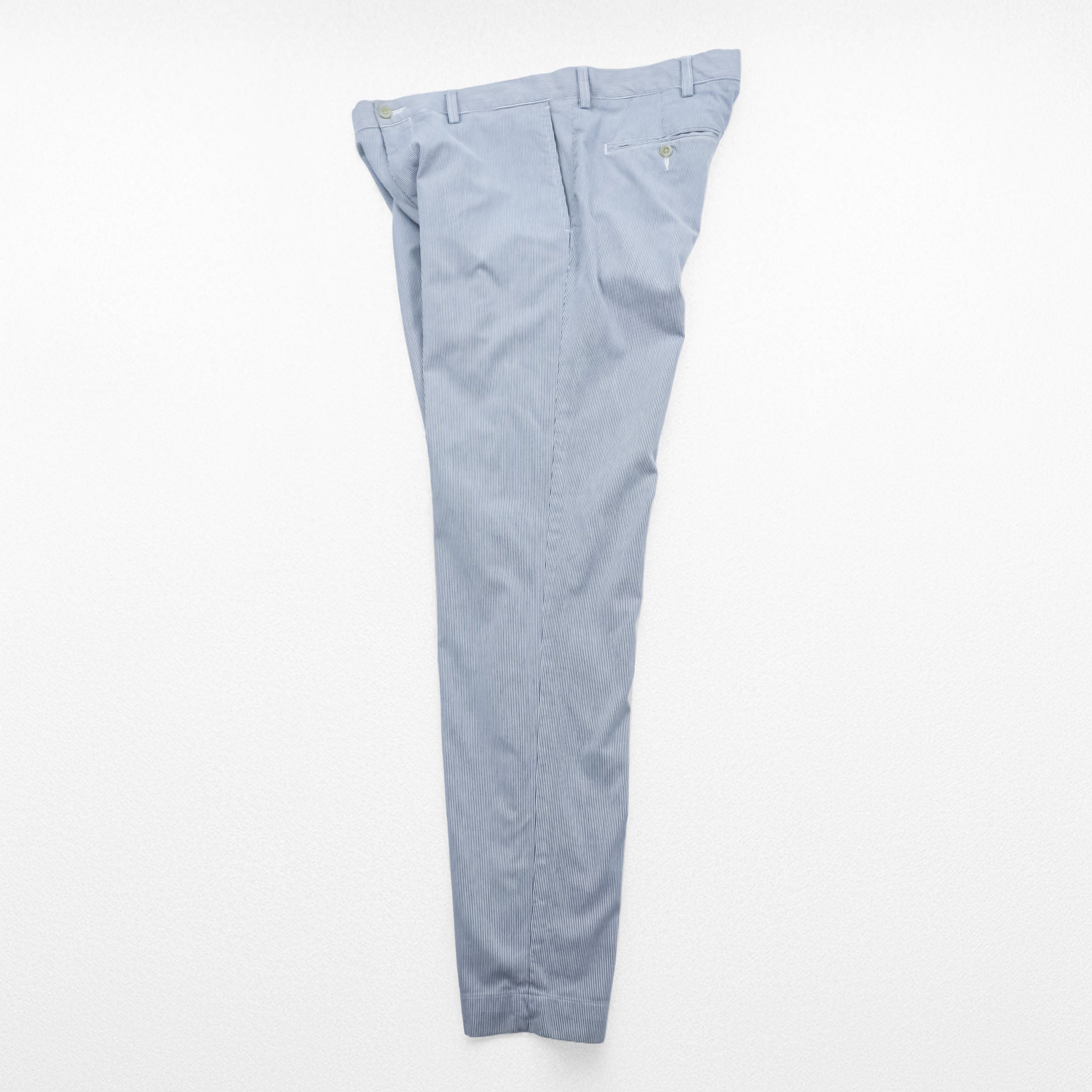 Polo Ralph Lauren Seersucker Stripe Slacks Pants L Blue White
