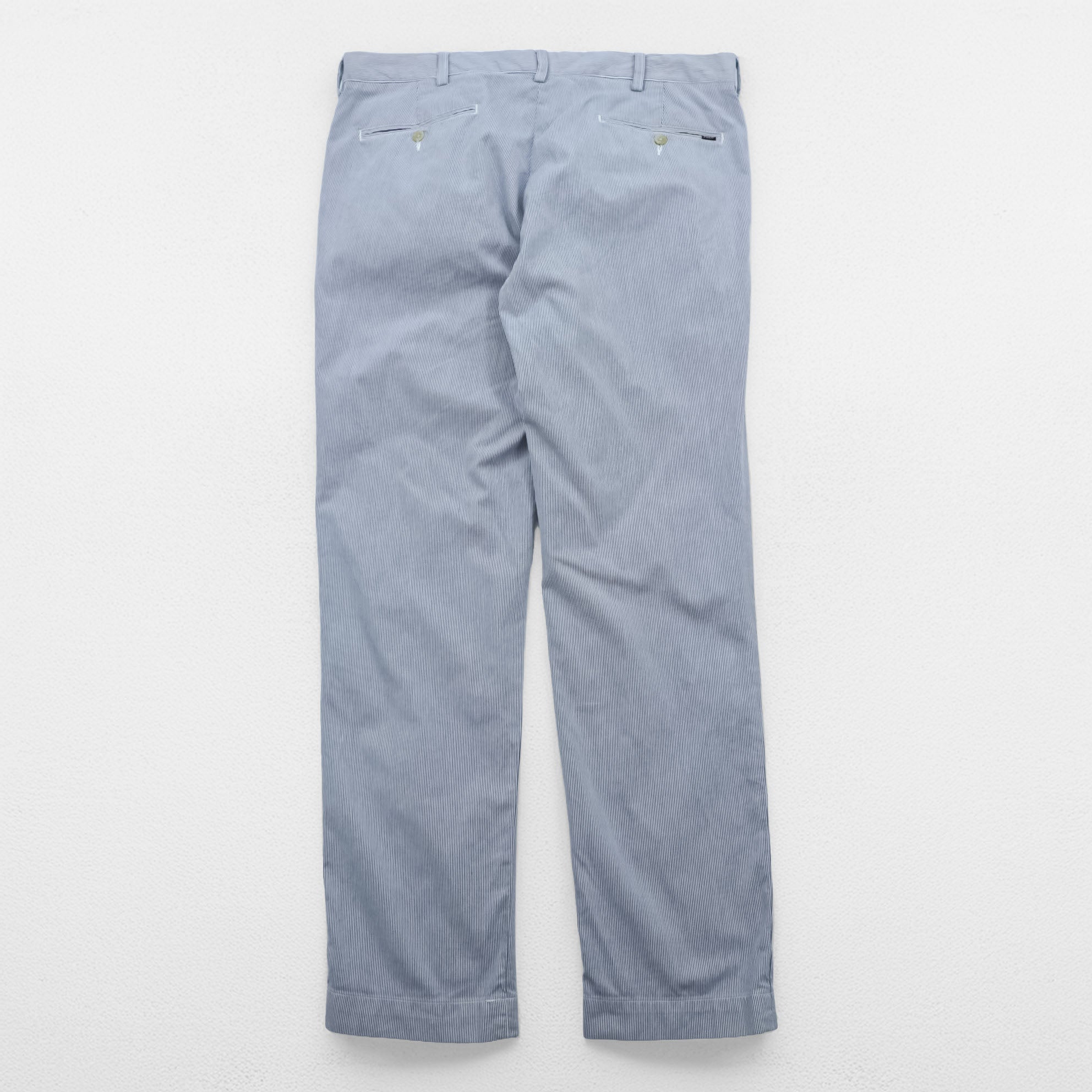 Polo Ralph Lauren Seersucker Stripe Slacks Pants L Blue White