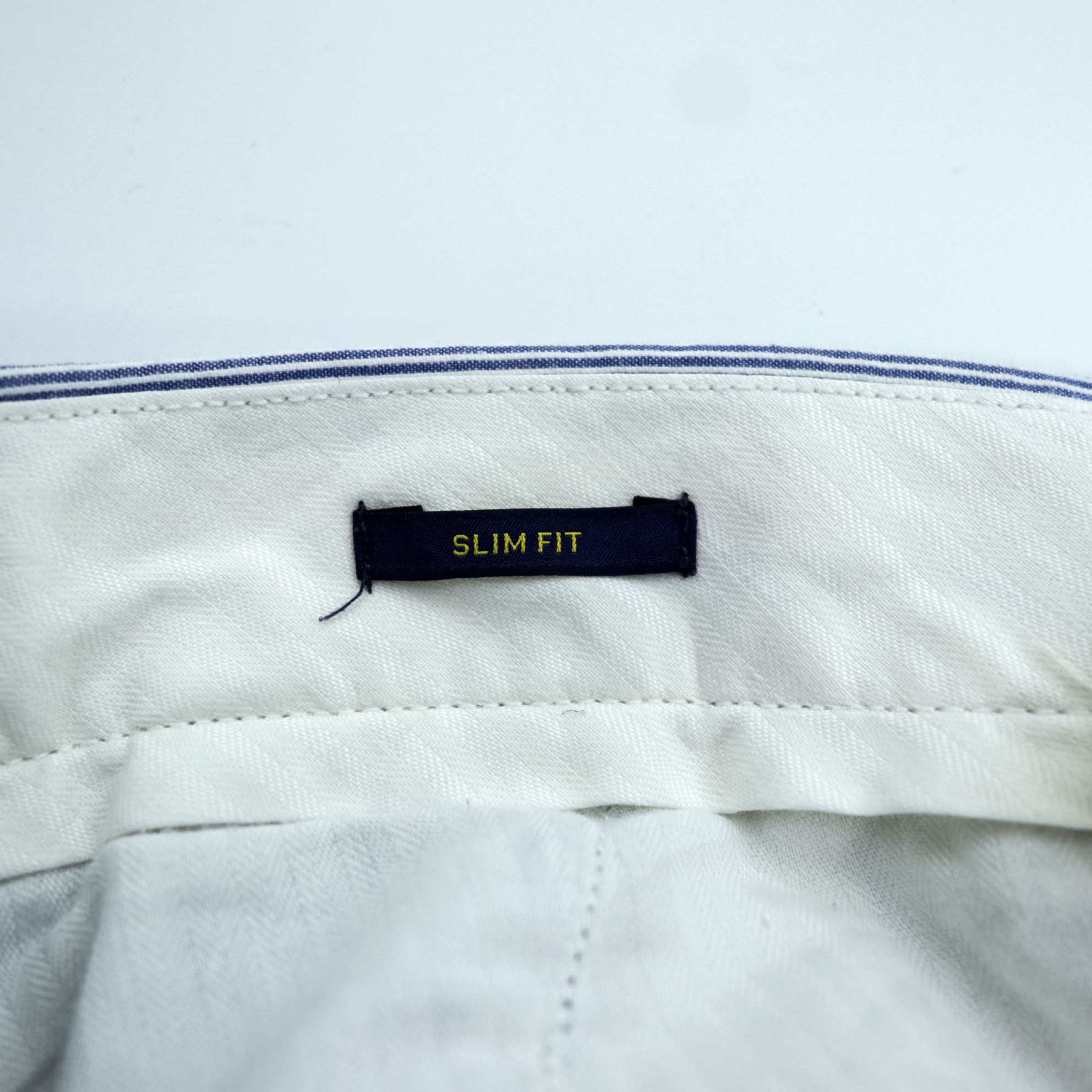 Polo Ralph Lauren Seersucker Stripe Slacks Pants L Blue White