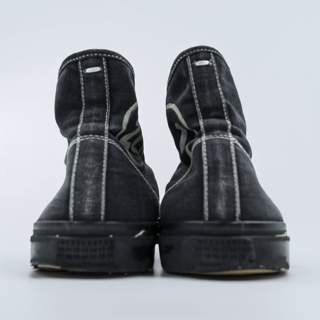 Maison Margiela Tabi Canvas High-Top Sneakers 26cm Black 22 S37WS0577