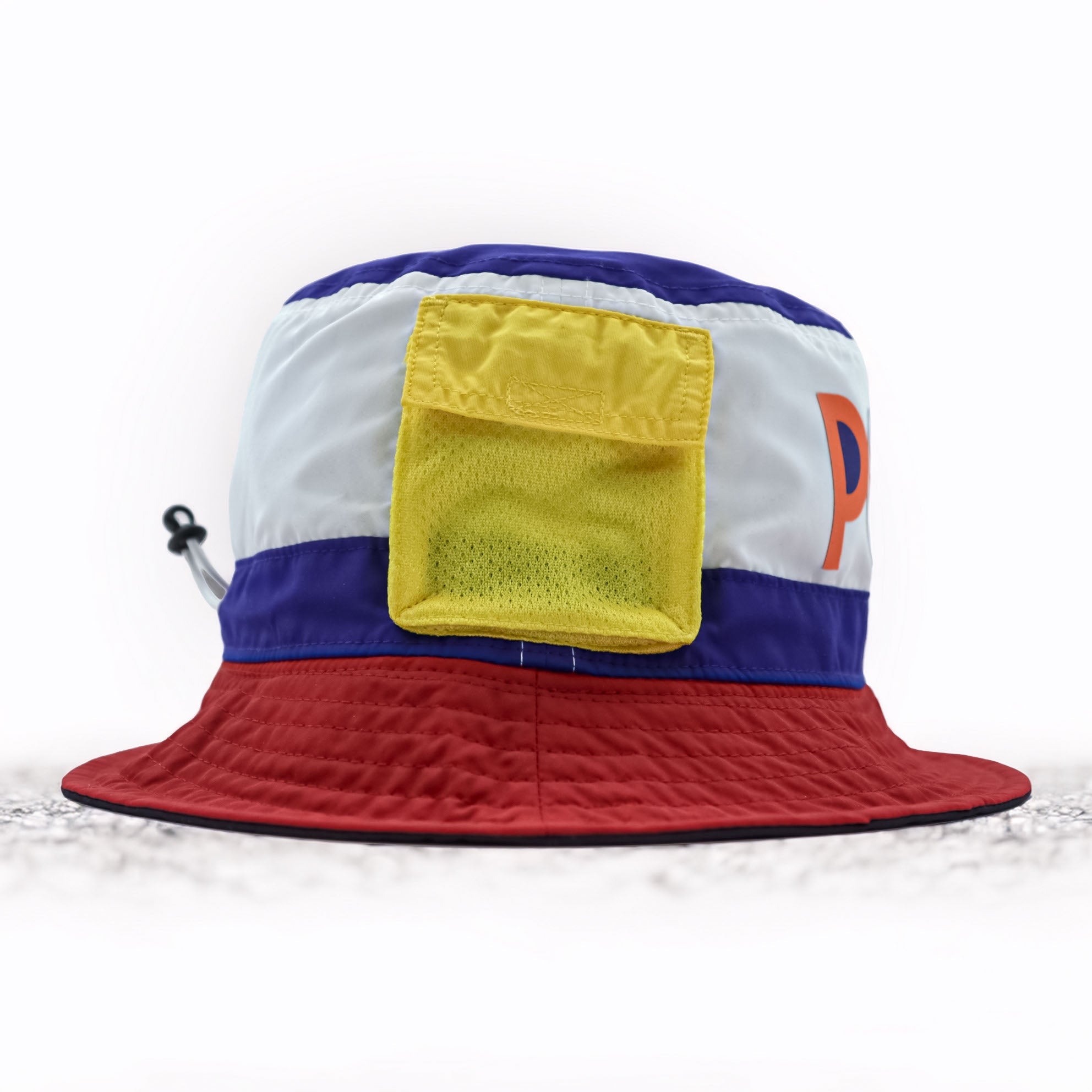 Polo Ralph Lauren Reversible Color-Blocked Bucket Hat with Mesh Pocket and Bungee Cord