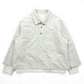 URU TOKYO Pullover Blouson Layered Jacket S Beige Linen Short Length PULLOVER LAYERED BLOUSON 22SCL01 Made in Japan