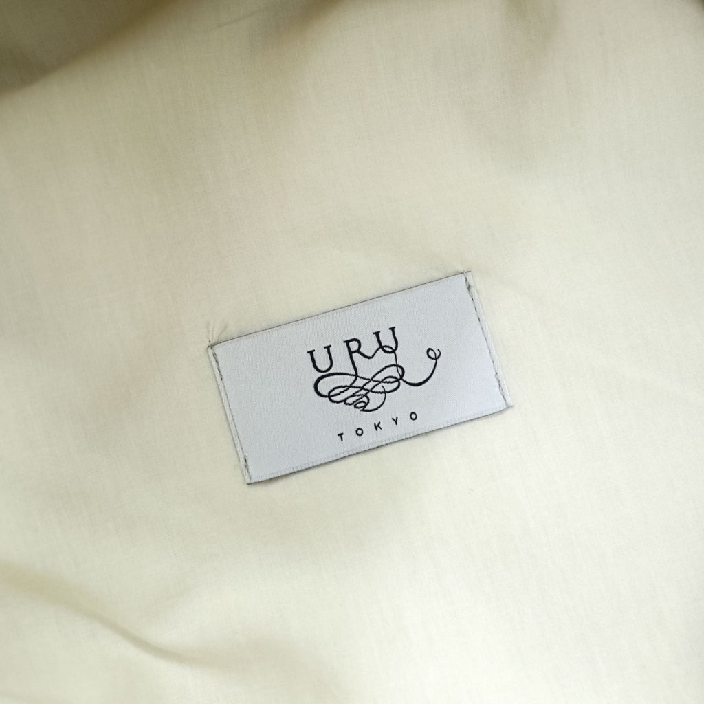 URU TOKYO Pullover Blouson Layered Jacket S Beige Linen Short Length PULLOVER LAYERED BLOUSON 22SCL01 Made in Japan