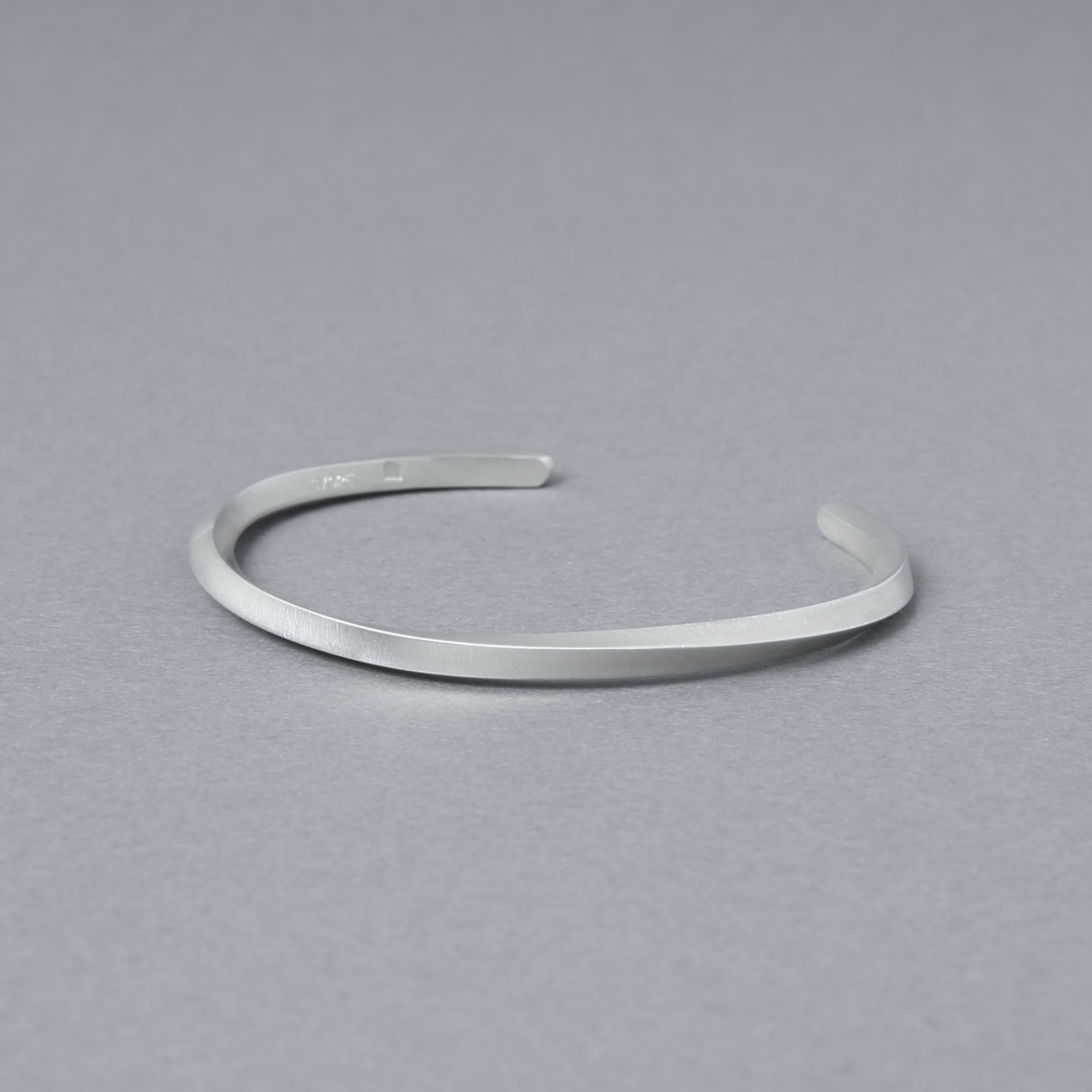 Sterling Silver 925 Bangle ｜Width 3mm｜21-B-002