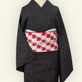 Kimono - Hitoe [Savannah Black] Leopard Print Black