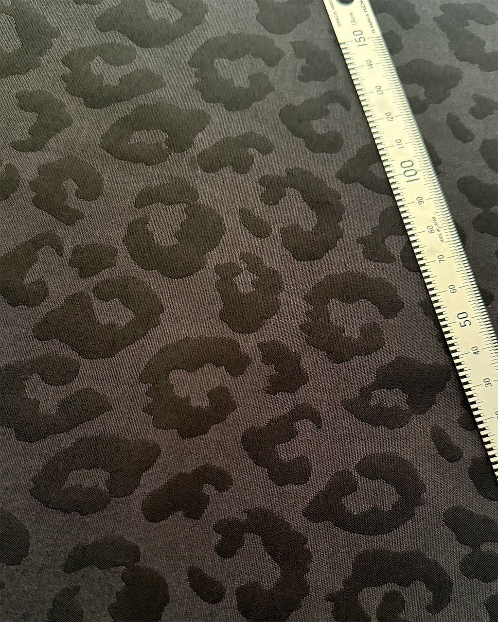 Kimono - Hitoe [Savannah Black] Leopard Print Black