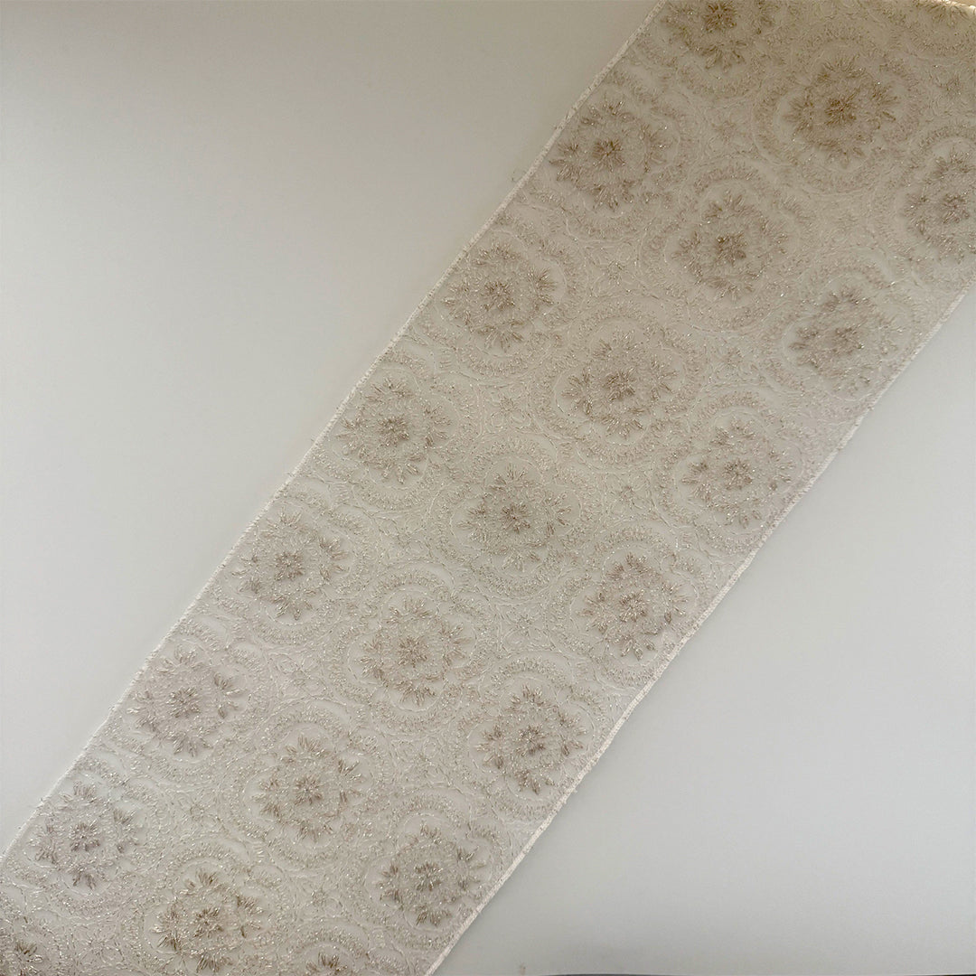 Han-eri collar, "Snow Flower" embroidery, lace han-eri, champagne, cute, gold thread, all seasons, even summer