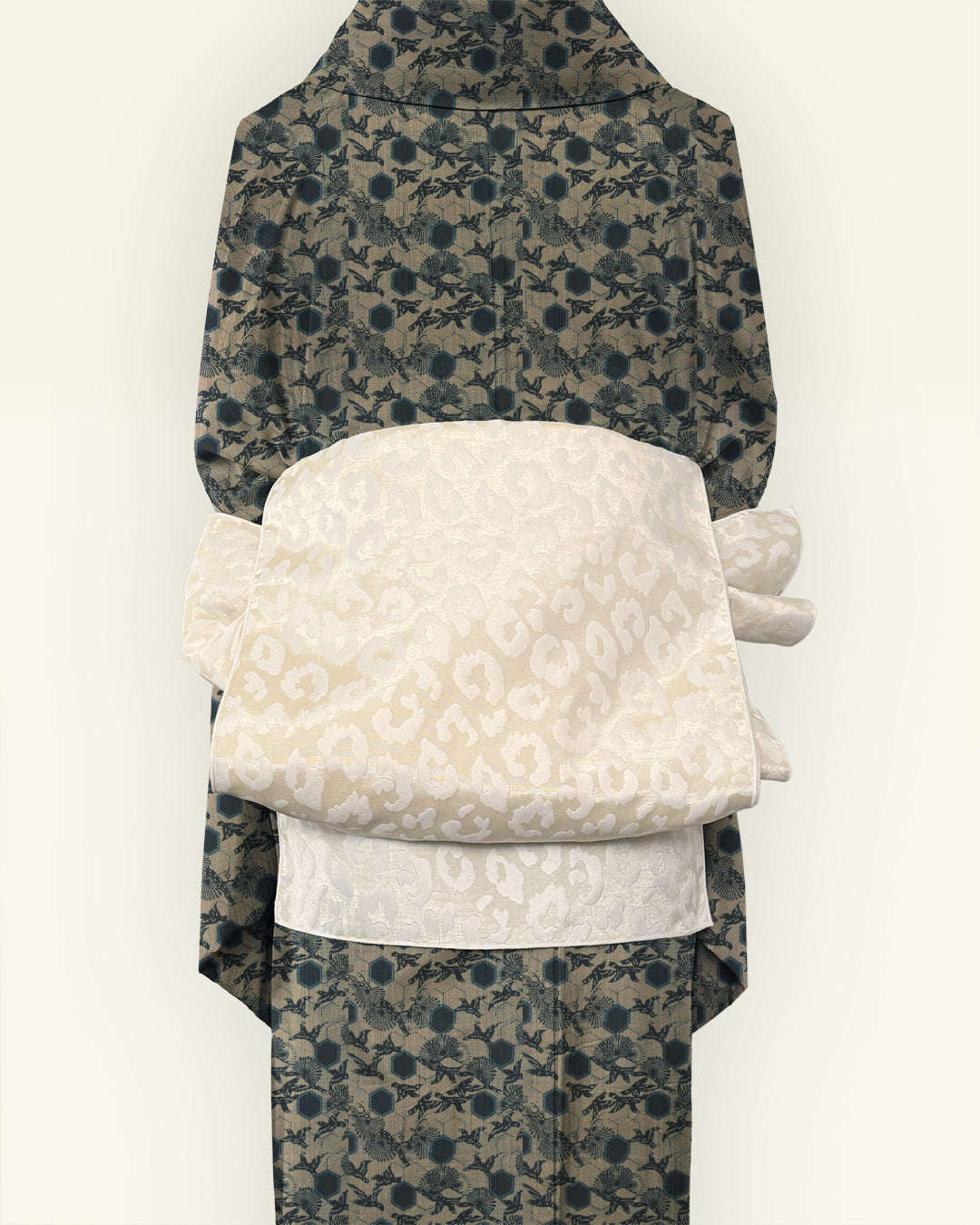 Heads-on Obi for Adults - Leopard Print Reversible Leopard Milk