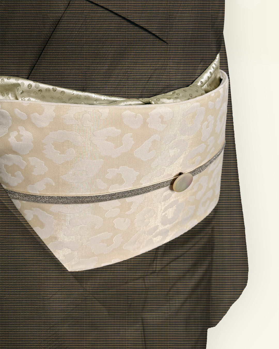 Heads-on Obi for Adults - Leopard Print Reversible Leopard Milk