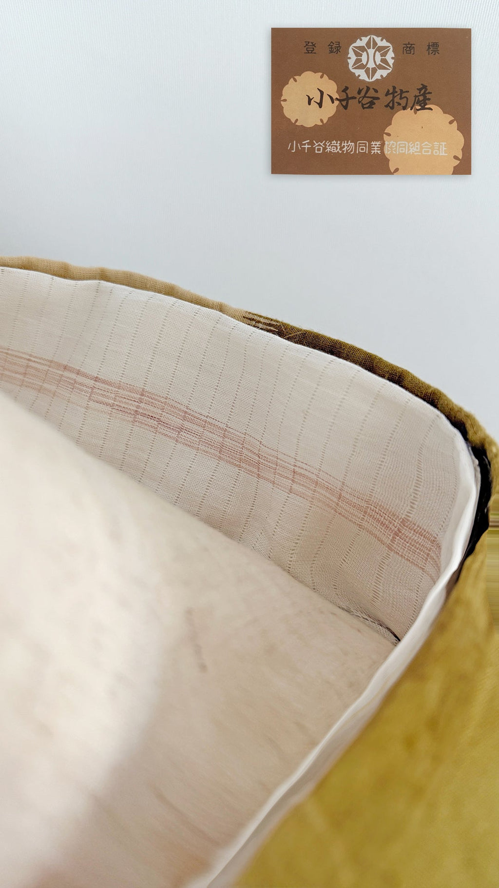 Summer Haneri, Ojiya White Chirari-Line, 2-Way Han-Eri, Linen Chijimi