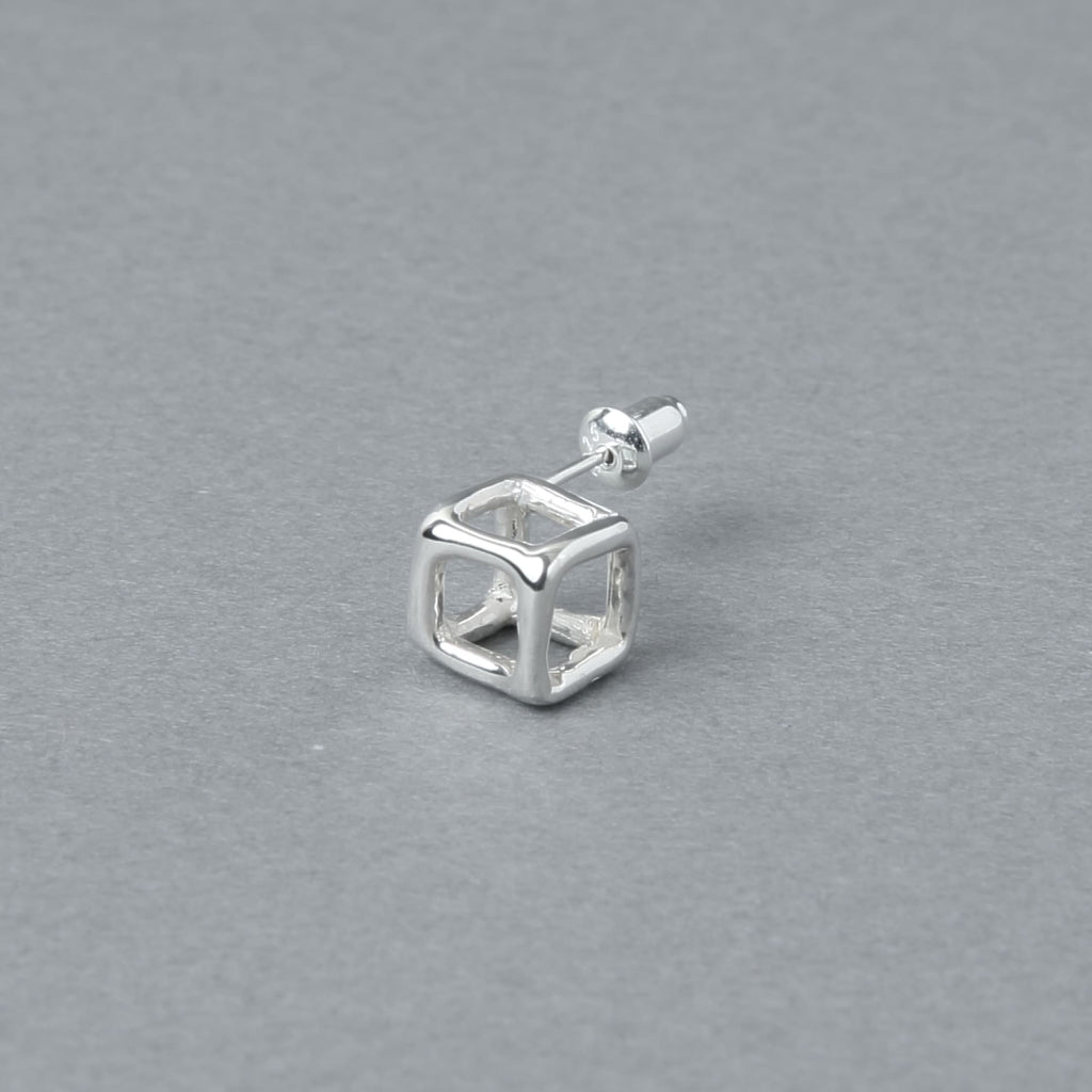 Sterling Silver 925 Earrings | 7mm Square | 23-E-025