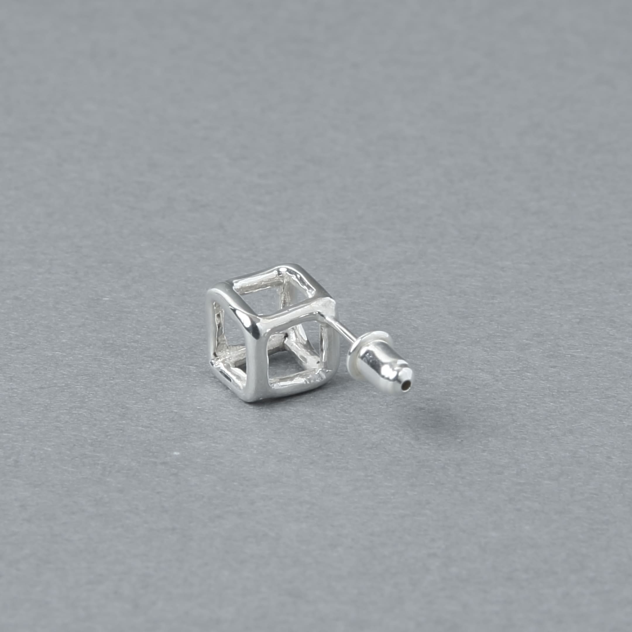 Sterling Silver 925 Earrings | 7mm Square | 23-E-025