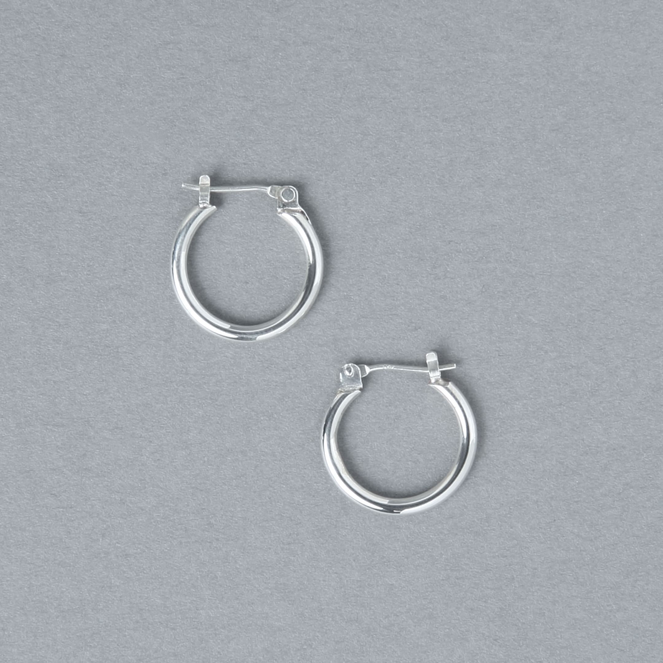 シルバー925 フープピアス | 25-E-026