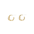 [LOEM] HOOP PEARL PIERCE (2 colors)