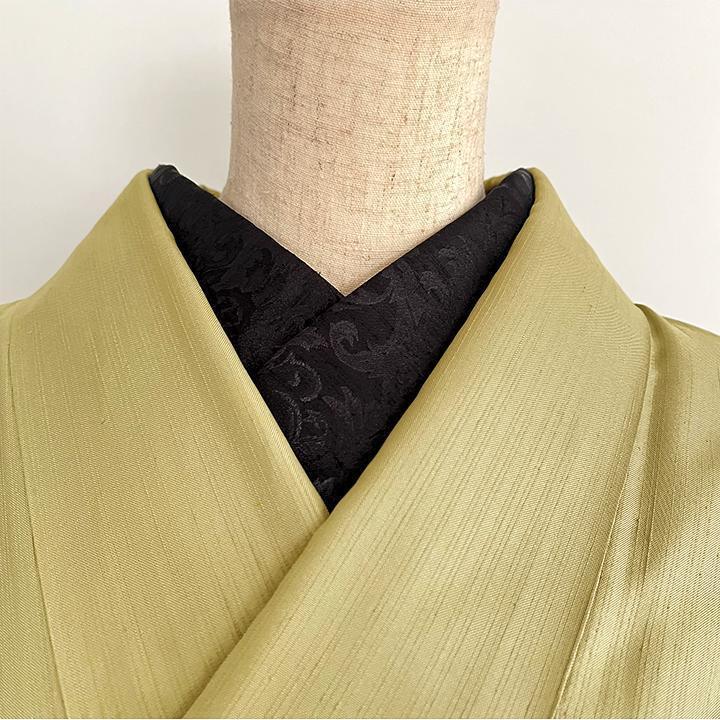 Damask Weave Black Thrush Han-eri Handmade Han-eri Black Botanical