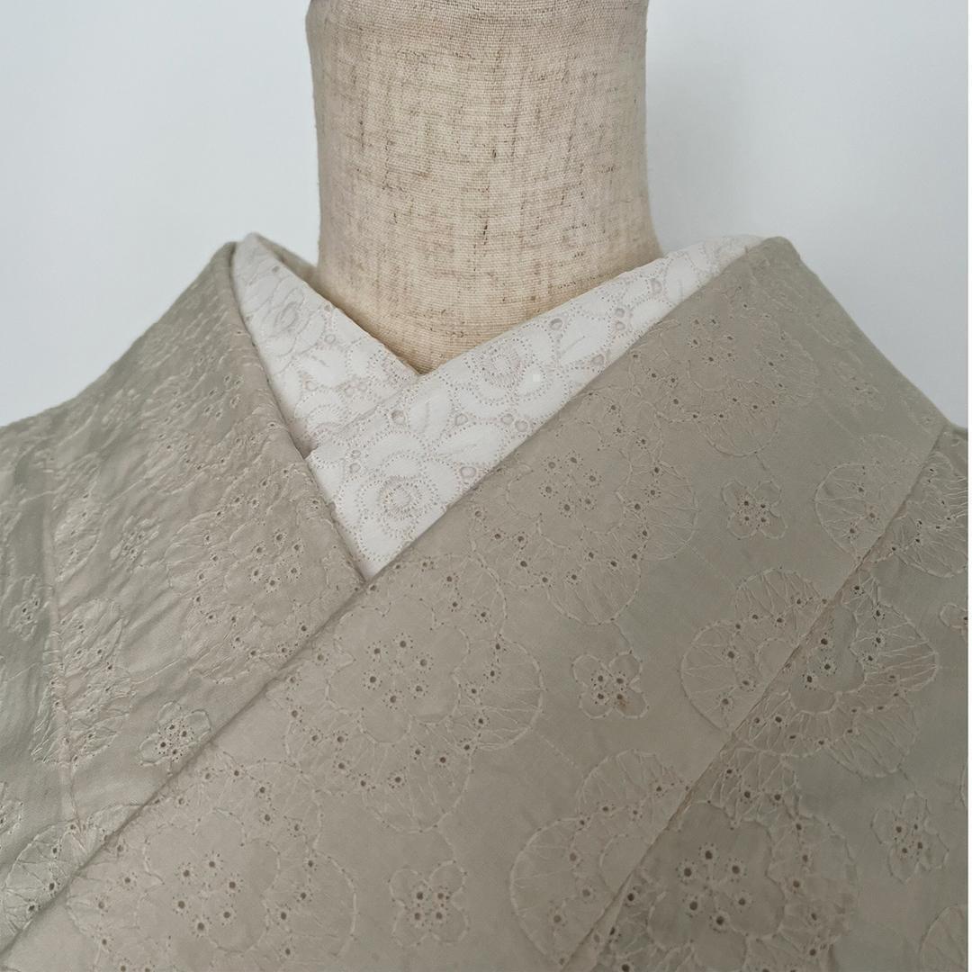 Haneri Camellia Embroidery Cotton Lace Haneri Ecru Flower Embroidery