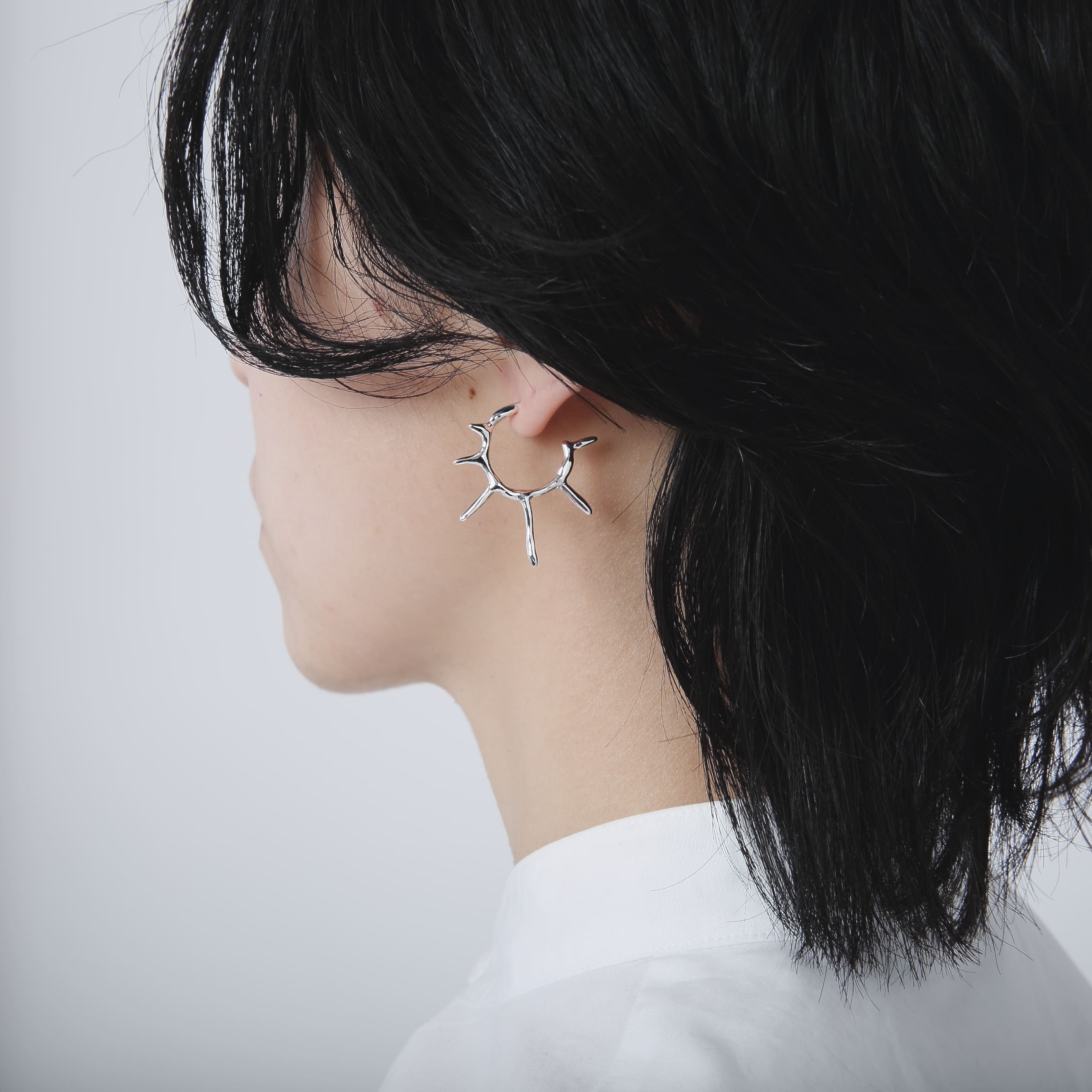 シルバー925 フープピアス | 23-E-021