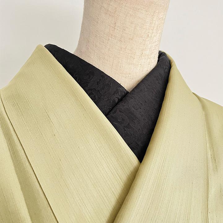 Damask Weave Black Thrush Han-eri Handmade Han-eri Black Botanical