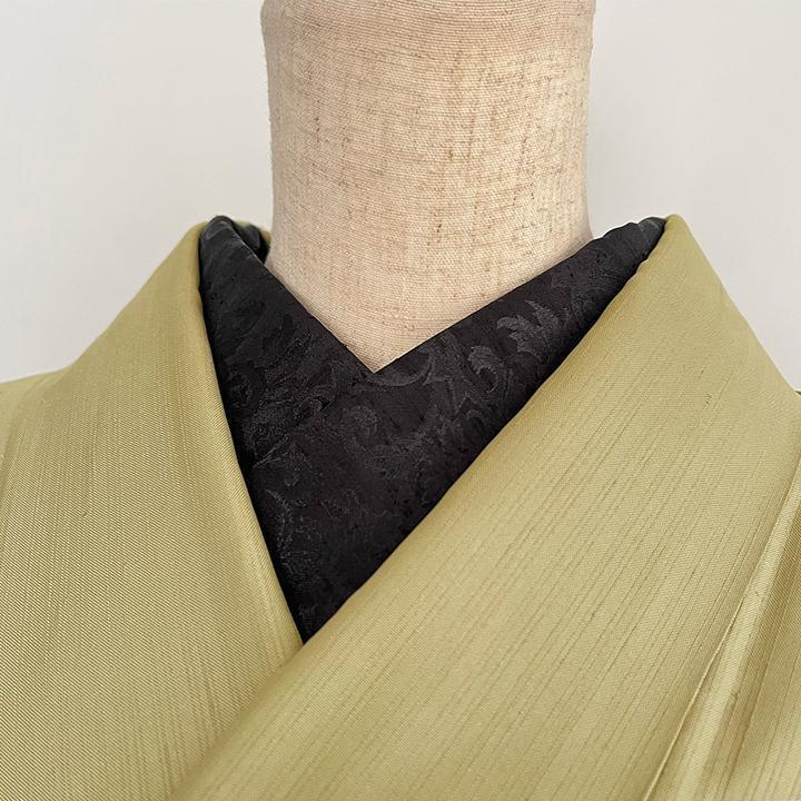 Damask Weave Black Thrush Han-eri Handmade Han-eri Black Botanical