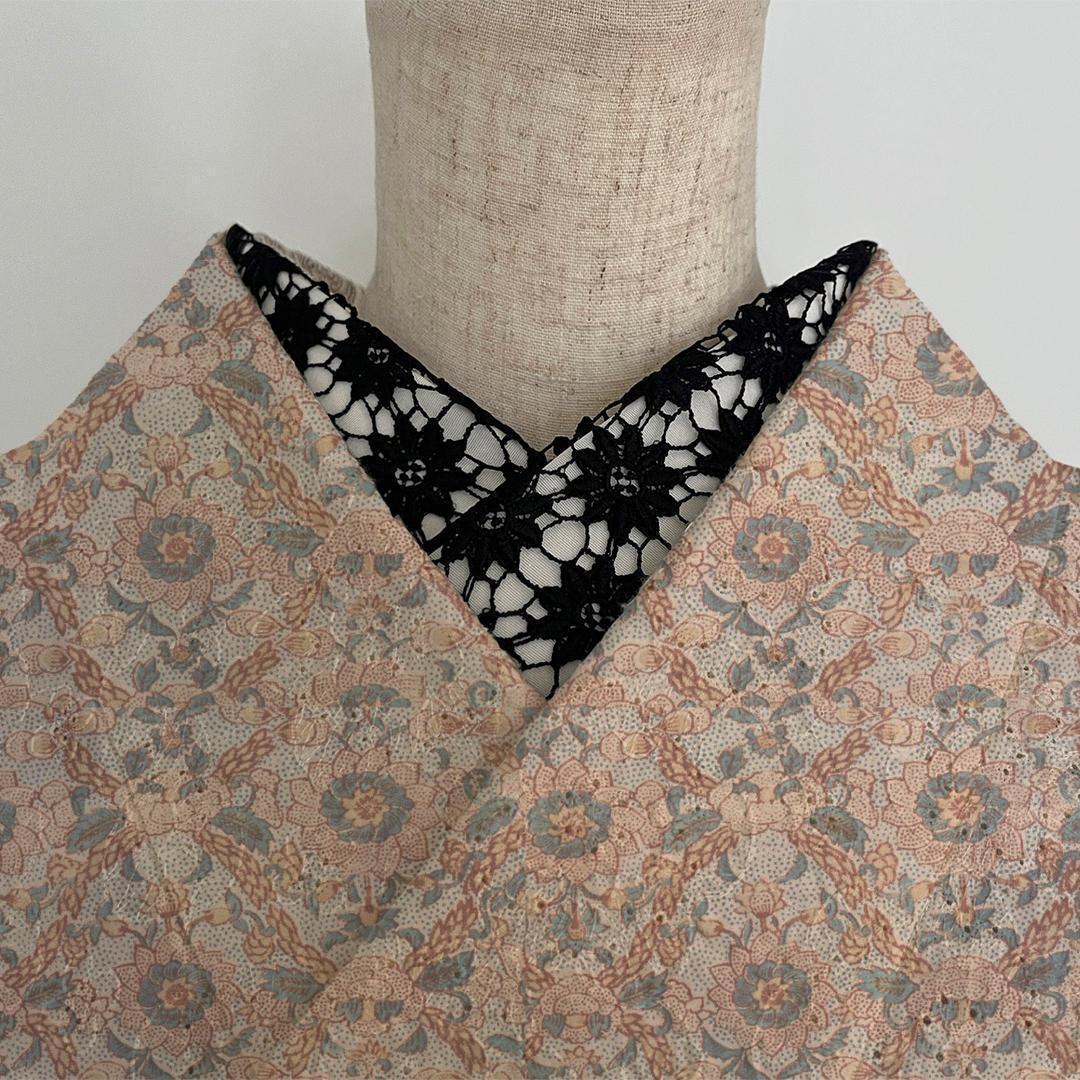 Half-collar Black Lace Flower Medallion Black Flower Han-eri Gothic Coming-of-Age Ceremony Photo Shoot