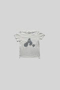 WOMAN's "A" LOGO TEE(SPANGLE SILVER)