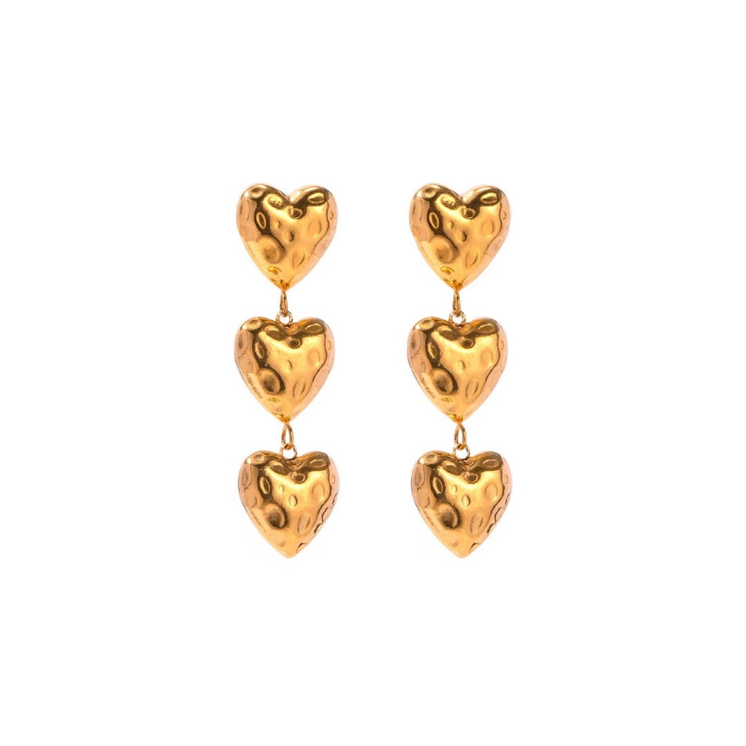[LOEM] TRIPLE LINE HEART PIERCE