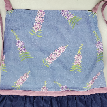 [Michelle Machoto] Michelle Machoto Angelonia Print Long Wide Gather Apron D-0004