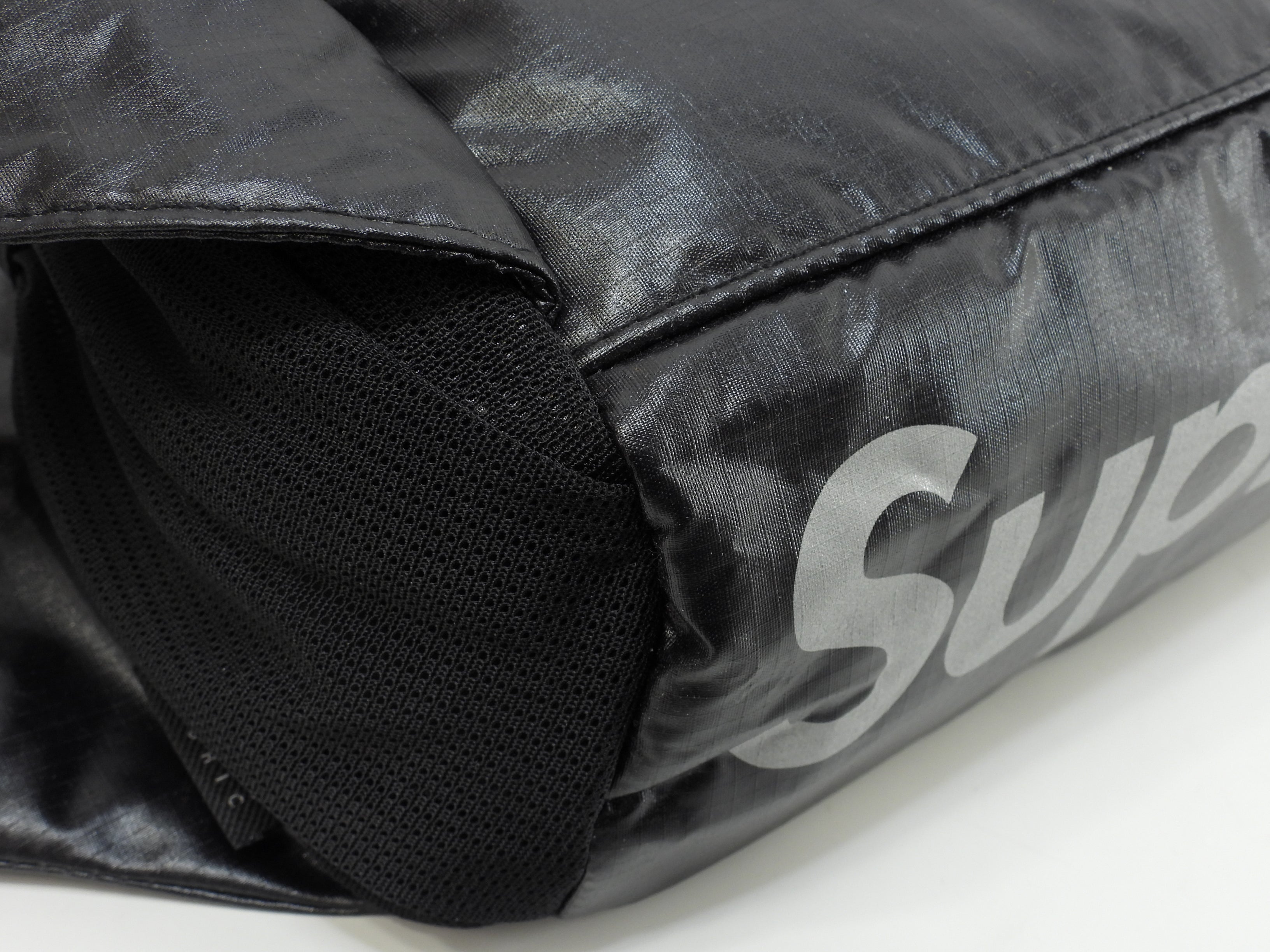 シュプリーム ボディバッグ Supremeロゴ ナイロン黒 バムバッグ ハンドバッグ 美品@ 7