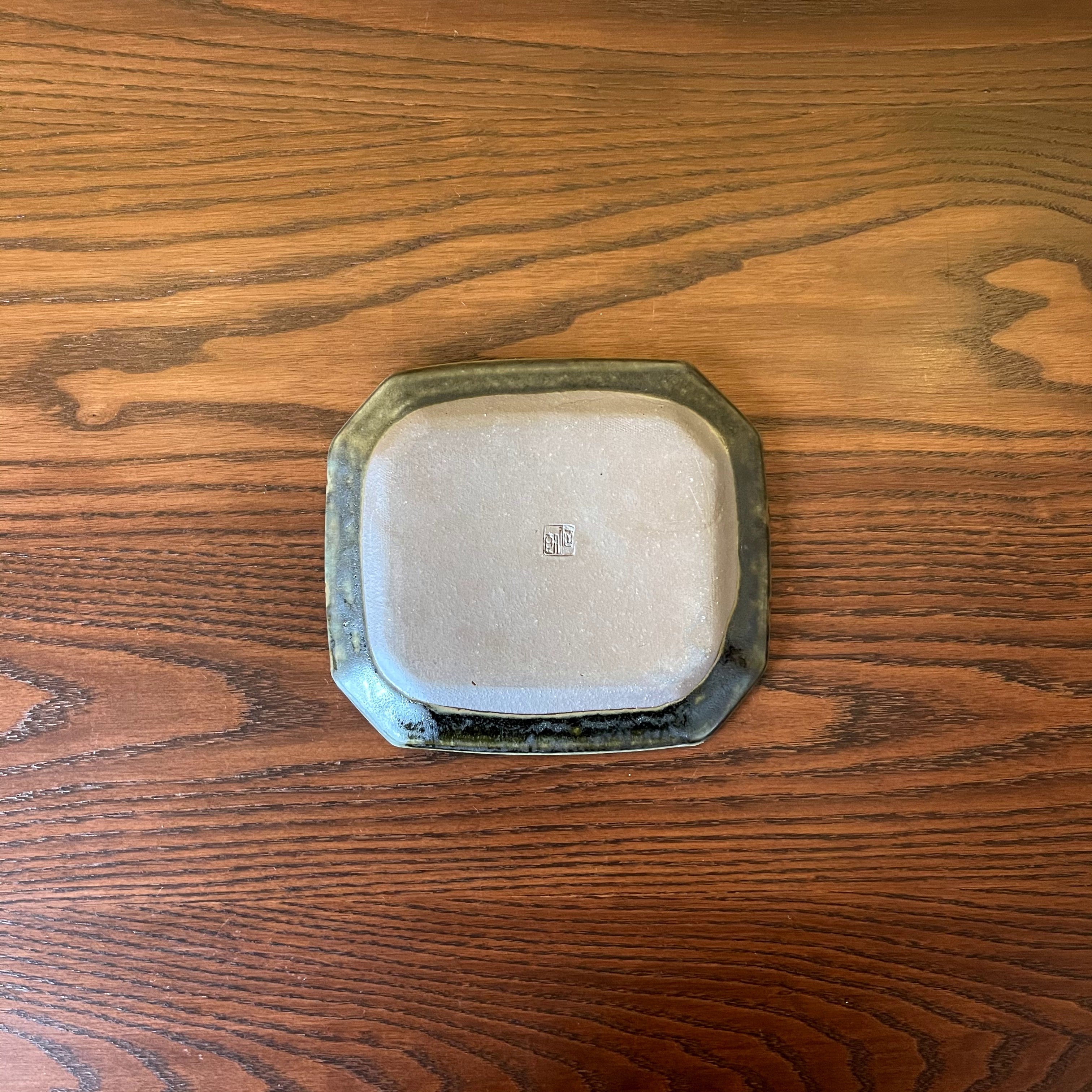 Octagonal Cake Plate, Rusty Glaze | Furutani Pottery (Shigaraki Ware Ceramics) [Fu60]