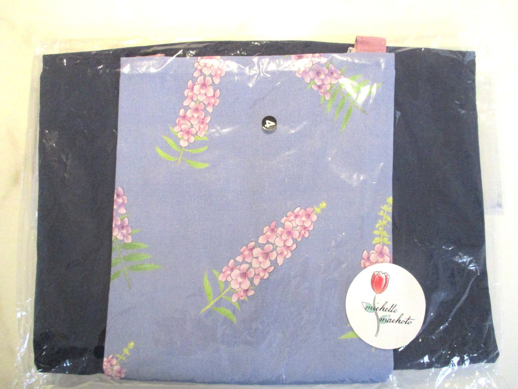 [Michelle Machoto] Michelle Machoto Angelonia Print Long Wide Gather Apron D-0004