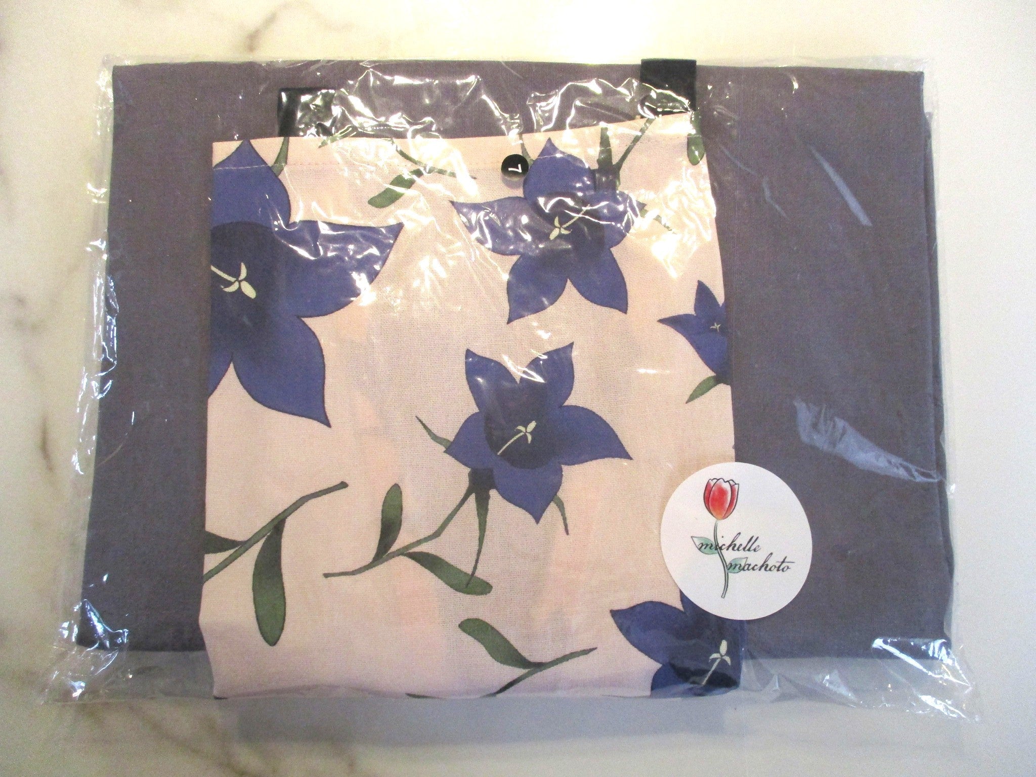 [Michelle Machoto] Michelle Machoto Iwakikyo Pattern Long Wide Gather Apron D-0007
